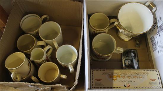 Collection of Royal Commemorative ceramics, carriages etc